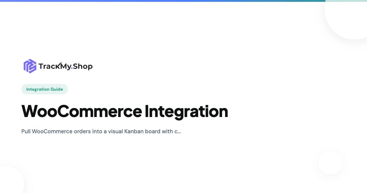 WooCommerce Order Management & Tracking
